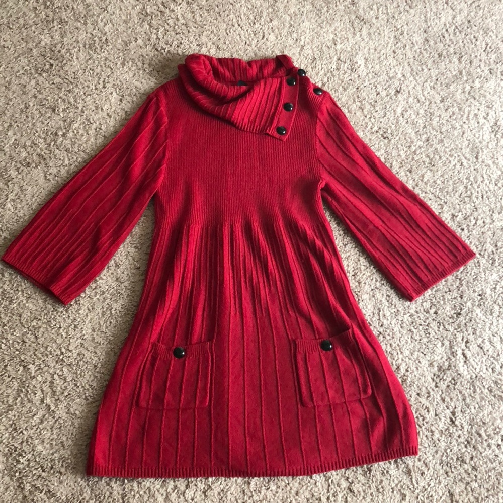 Red Sweater Dress